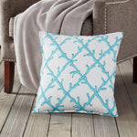 20" Square Lattice Pattern Toss Pillow