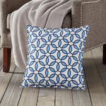 20" Square Rings Pattern Toss Pillow