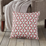 20" Square Rings Pattern Toss Pillow