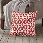 20" Square Rings Pattern Toss Pillow