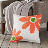 20" Square Toss Pillow - Daisy/Paisley Patterns