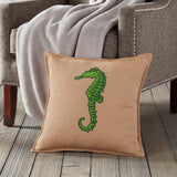 20" Square Burlap Toss Pillow