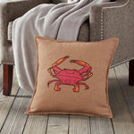 20" Square Burlap Toss Pillow